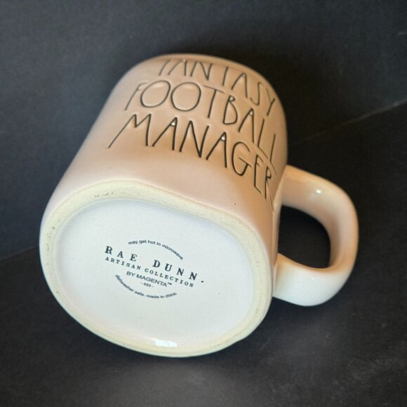 Rae Dunn "Fantasy Football Manager" Mug By Magenta NFL Artisan Collection - Picture 3 of 3